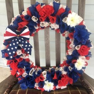 Beautiful Patriotic Wreath